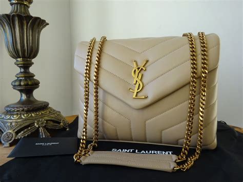 ysl small loulou beige|saint laurent calfskin monogram.